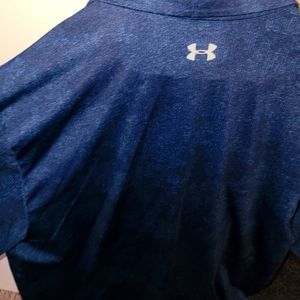 Under Armour Polo Shirt. Navy Blue & Black